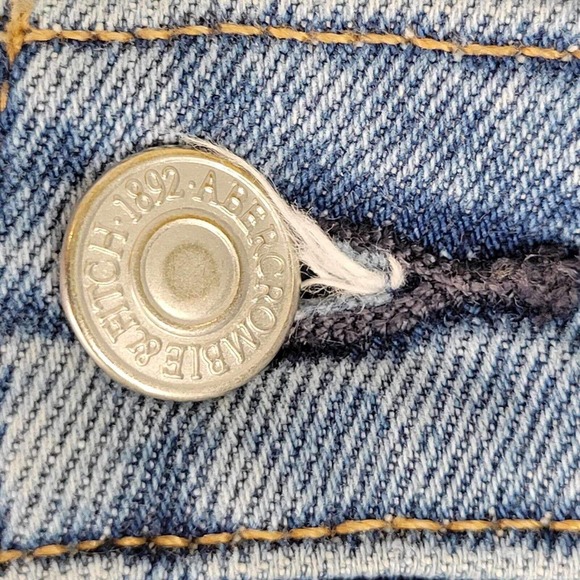 Abercrombie & Fitch The 90s Straight Ultra High Rise Curve Love Jeans Size 26/2S - Picture 6 of 11